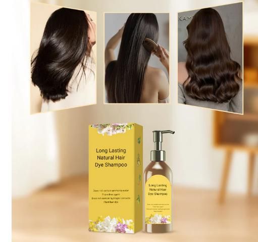Long Lasting Natural Hair Dye Shampoo 100ML (Pack of 2) - Luckybuy